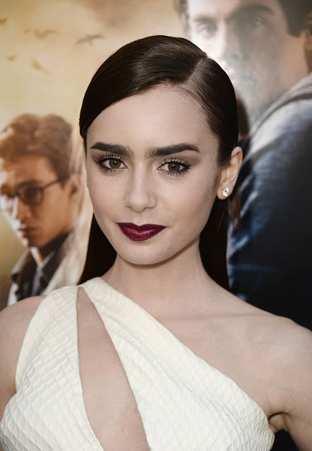 Lily Collins At The Mortal Instruments City Of Bones premiere 01